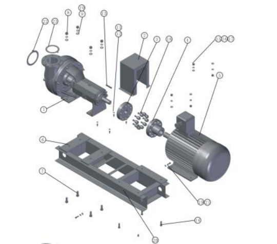 SB56FJ0001S Pump Head-J Metric 22kW, SB56FJ0005S Motor for SB5×6FJ Centrifugal Pump SB56FJ0001S Pump Head-J Metric 22kW, SB56FJ0005S Motor for SB5×6FJ Centrifugal Pump