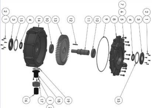 W21156213 Bearing 6213-2RS, X06020002 Vacuum Pump Housing W21156213 Bearing 6213-2RS, X06020002 Vacuum Pump Housing