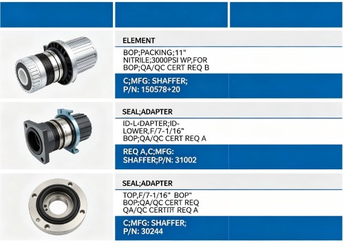 SHAFFER 150578+20, 31002 BOP Seals