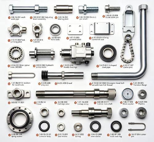 1.06.16.001 wash pipe & 1.05.02.01.002 Adjusting beam assembly