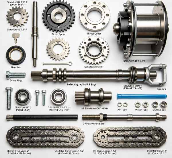 Continental Emsco C-2 Type-2 Drawworks Spare Parts