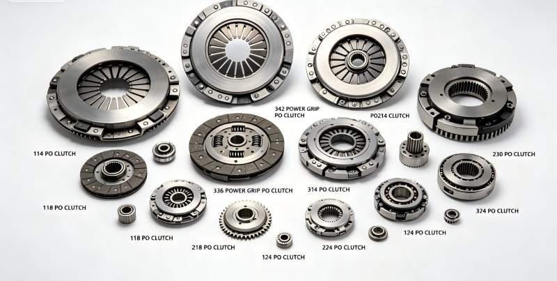 PO Clutch Assemblies (R14-PO-100, R18-PO-100, R24-PO-100 Series) 
