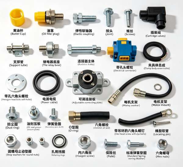 2.1.01.001 Hydraulic Pump & 1.01.24.004 Bearing Backing Plate TPEC Top Drive