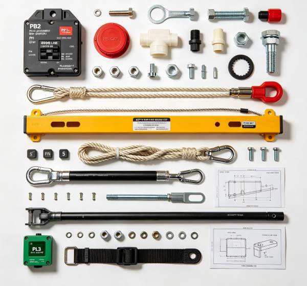 0412-0093-10 Pushbutton Cap, 30154900 Hang-Off Link & Multi-Size Guide Beam 0412-0093-10 Pushbutton Cap, 30154900 Hang-Off Link & Multi-Size Guide Beam
