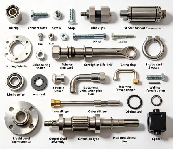 11991217 Balance Cylinder KL YG100/45-150, 7901006000 Gooseneck and 790101300 Output Shaft Assembly 11991217 Balance Cylinder KL YG100/45-150, 7901006000 Gooseneck and 790101300 Output Shaft Assembly