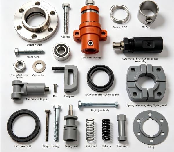 7901036000 Automatic Blowout Preventer Assembly, 7901035070 Manual BOP and 7901045190 Right Jaw Body 7901036000 Automatic Blowout Preventer Assembly, 7901035070 Manual BOP and 7901045190 Right Jaw Body