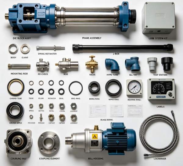 650/750 Ton BUW Top Drive Lube & Hydraulic System Spare Parts 650/750 Ton BUW Top Drive Lube & Hydraulic System Spare Parts