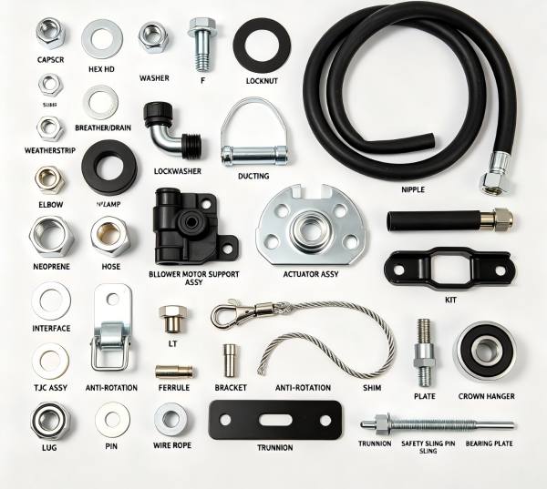 750 Ton Top Drive LWCV & Crown Hanger Structural Spare Parts