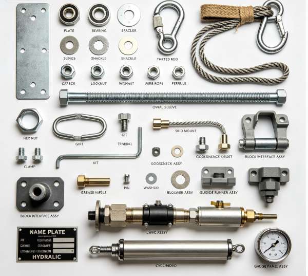 750 Ton Top Drive Structural & Gripper System Spare Parts 