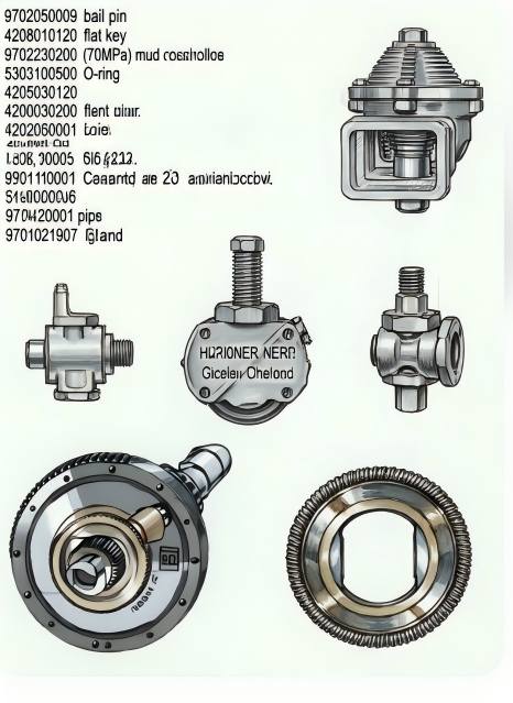 9702 Series Drilling Rig Mud Circuit & Power Transmission Spare Parts