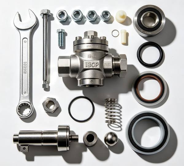 114705 IBOP Body & 30177892 H2S Seat/Ball Set VARCO Top Drive Service Component 