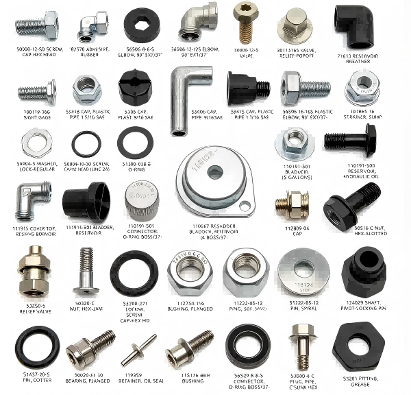 30113165 Popoff Relief Valve & 110191 Series Hydraulic Reservoir Bladder Top Drive Component 
