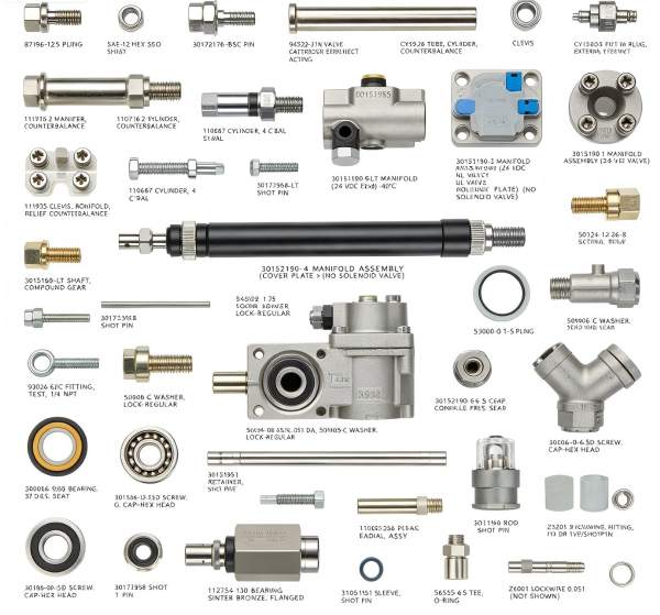 30152190 Series Manifold Assembly & 30158011 Low-Speed High-Torque Hydraulic Motor Counterbalance 
