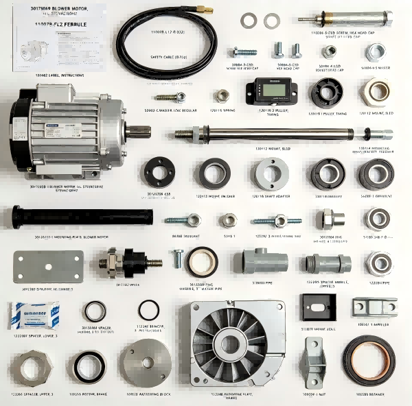 30179069 575VAC Blower Motor & 30123289 Series 3-inch Wash Pipe Top Drive Component 