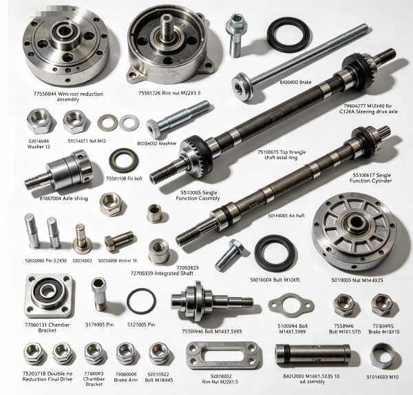 77550044, 79700006, 79002279 C124A/C226C Drive Axle & Wheel Reduction Spare Parts 77550044, 79700006, 79002279 C124A/C226C Drive Axle & Wheel Reduction Spare Parts