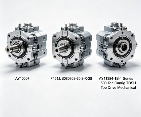 AY10007, F451JSJS080808-30.8-X-28, AY11384-1B-1 Series 500 Ton Canrig TDSU Top Drive Mechanical