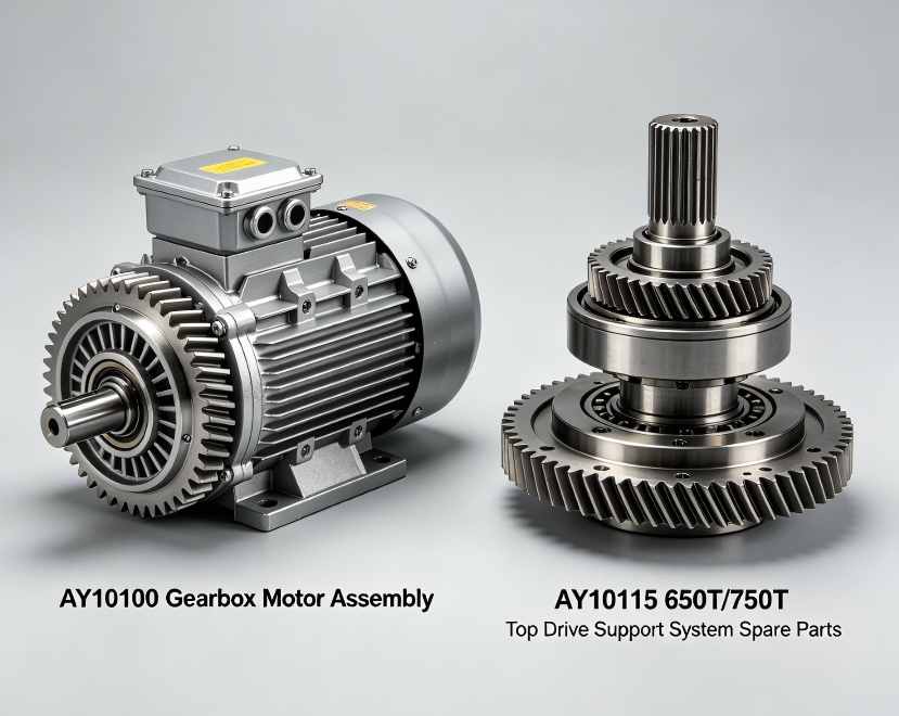 AY10100 Gearbox Motor Assembly & AY10115 650T/750T Top Drive Support System Spare Parts 