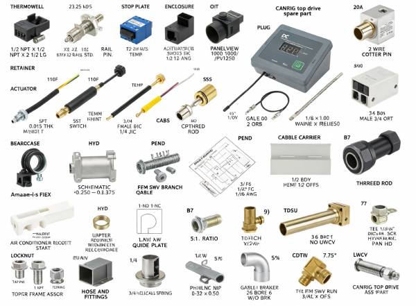 Canrig 350/500 Ton Top Drive Spare Parts (AY11031, AY10026, AY11947-X, M15-1001-01C) Canrig 350/500 Ton Top Drive Spare Parts (AY11031, AY10026, AY11947-X, M15-1001-01C)