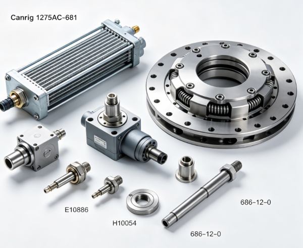 Canrig 1275AC-681 Top Drive Components Supply: E10886 Heater, H10054 Valve Cartridge 