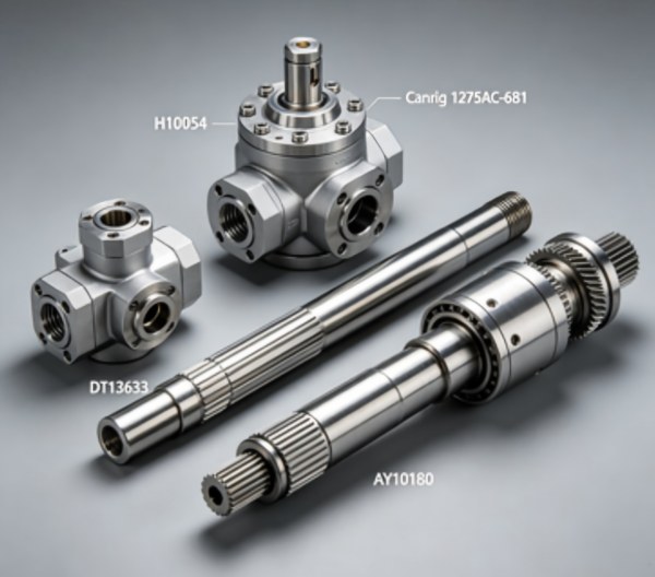 Canrig 1275AC-681 Top Drive Components Supply: H10054 Valve, DT13633 Sleeve