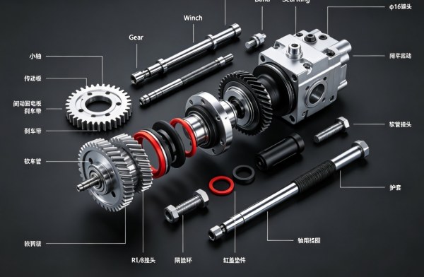 JQH-5×48 Full Accessories for IYJ2-15-55-10-ZPN &amp; IYJ11-5-55-6-ZPN Hydraulic Winch