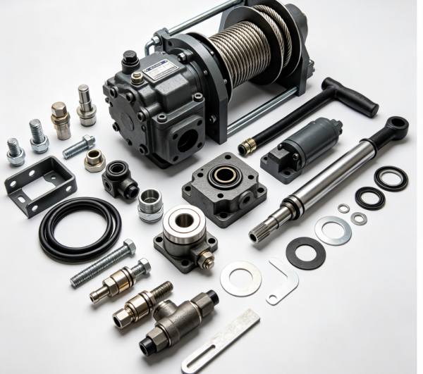 JQH-5×48 Full-Set Accessories for IYJ11-8-30-8-ZPN Hydraulic Winch with Standard Fastener 
