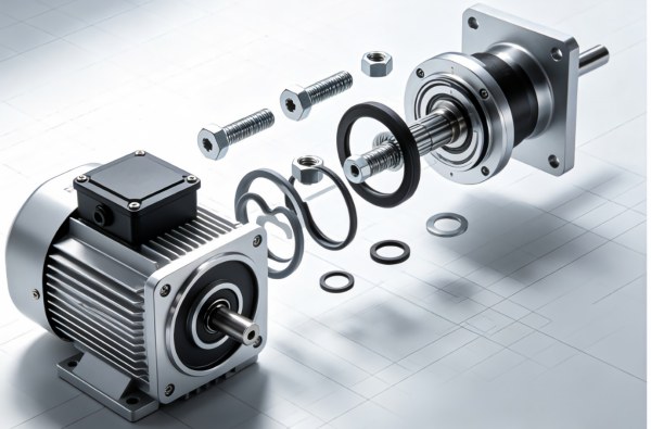 DQ027 Series, HTB70 Motor, ASME B18.2.1 Bolt and Related Components